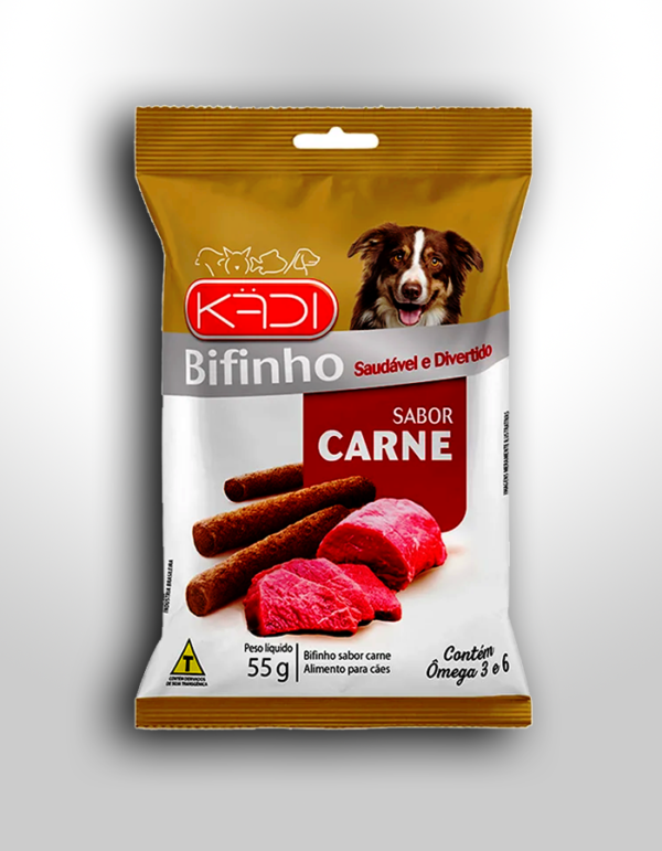 SNACK PARA CÃES BIFINHO KADI SABOR CARNE 55G - KADI